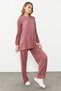 Crinkle Fabric Detailed Trousers - 5