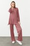 Crinkle Fabric Detailed Trousers - 4