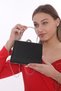 Black Color Breast Patterned Eye-Catching Evening Dress Portfolio Clutch Women's Bag New Season - 4