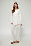Ecru Women's Maternity and Maternity Pajamas Set 3 Pieces - 7