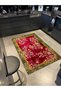 Red Themed Traditional Chinese Design Floral Flower Patterned Vintage Decorative Carpet 3488 - 3
