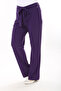 Women's Plus Size Purple Side Pocket Belted Waist Lycra Classic Pants 65N37568 - 6