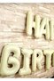 Retro Cream Happy Birthday Letter Letter Balloon Lettering Party Birthday - 2