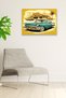 Old Car Vintage Nostalgic Painting Model, Home Decoration, Living Room, Teenager Room Stylish Wooden Decorative Ornament