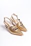 Belt Detailed Pointed Toe Heeled Shoes Mia - 2