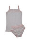 Girl's Cotton Lace Salmon Tank Top Slip Set