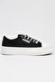 ®| BNI-10097 Black White-Imported Women's Platform Sneakers - 2