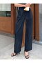 Women's Stretch Fabric Hook-and-Loop Waist Closure Palazzo Pants - 7