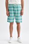 Comfort Fit Striped Cotton Shorts X3219az22sm - 4