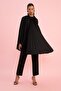 Nihan Peker Design Bow Collar Pleated Cloak Tunic X9226az22sm - 2