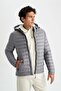 Fit Slim Fit Hooded Puffer Coat - 4