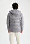 Fit Slim Fit Hooded Puffer Coat - 6
