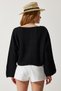 Women's Black V-Neck Seasonal Crop Knitwear Cardigan MC00255 - 6