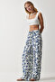 Women Regular Fit Allover Print Palazzo Pants, Multicolor