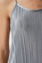 Women's Gray Strappy Summer Pleated Dress DZ00116 - 4
