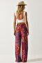 Women Regular Fit Allover Print Palazzo Pants, Multicolor - 6