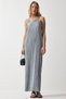 Women's Gray Strappy Summer Pleated Dress DZ00116 - 2