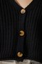 Women's Black V-Neck Seasonal Crop Knitwear Cardigan MC00255 - 5