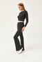 Women's Black Top Crop Blouse Bottom Spanish Tights Hooded Suit TKM-19000262 - 2