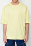 Yellow Oversized /Wide Cut 100% T-Shirt Tmnss22Ts0318 - 6