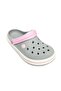 Akınal E195-24 Medical Sabo Women's Slippers Ice Gray White Pink
