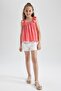 Girl's Sleeveless Viscose Blouse Y9152a622hs - 2