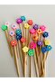 NO:42 - 30 pcs Decorative Beaded Promise Engagement Birthday Party Cupcake Mevlüt Ornament Toothpick