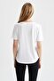 V-Neck Regular Fit Short Sleeve T-Shirt - 100% Cotton W9578Az23Sm - 5