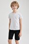 Boy's Crew Neck Short Sleeve T-Shirt K1687a623sm