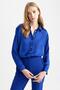 Regular Fit Satin Long Sleeve Shirt Z2989az22au