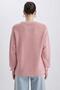 Regular Fit Crew Neck Basic Plain Knitwear Sweater H6905Az23Wn - 7