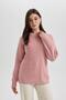 Regular Fit Crew Neck Basic Plain Knitwear Sweater H6905Az23Wn - 3