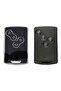 Renault Megane Iii Clio Iv Card Black-Silver Auto Key Remote Control Case Cover Auto Keychain - 2