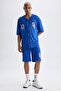Fit Oversize Fit Back Printed Short Sleeve T-Shirt Z5604az23sm - 5