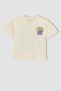 Girl's Relax Fit Back Printed Short Sleeve T-Shirt Z7737a623sm - 5