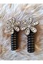 Crystal Stone Daisy Model Twisted Spring Pasta Buckle (2 pieces)