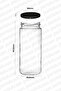 500ml Spice Jar Metal Lid Pulses Jar 500cc Storage Jar for Honey Jam 15 Pieces - 3