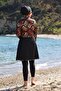 Pareo Model Design Closed Hijab Swimsuit with Tights 33505 - 6