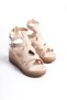 Women's Wedge Heeled Platform Sandals Black - 4