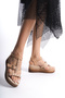 Women's Wedge Heeled Platform Sandals White - 7