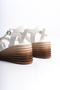 Women's Wedge Heeled Platform Sandals White - 4