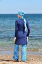 Loose Design Closed Hijab Swimsuit with Scarf 3361 - 6