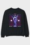 Commitment Traitors Back Printed Black Oversized Sweatshirt Men Women Crew Neck
