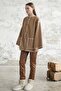 Alira Scarf Stitched Jacket - Camel - 4