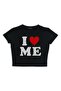 Eyl I Love Me مطبوعة باللون الأسود - 2