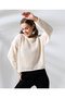 NUMBER 10 FASHION Women's Crew Neck Openwork Perforated Seasonal Knitwear SWEATER - 3
