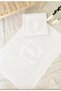 2 Pieces White Cotton Foot Towels / Set of 2 Cotton 50cm x 70 cm Foot Towels