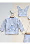 Baby Set 100% Cotton Long Sleeve Set of 3 0-3 Months - 2