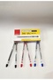 My-Gel Gel Pen with Needle Tip 0.5mm Metal Clip 6 Pieces Together - 4