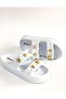 Akınalbella White Two Belt Accessories Daily Travel Eva Slippers - White - 40 - 3